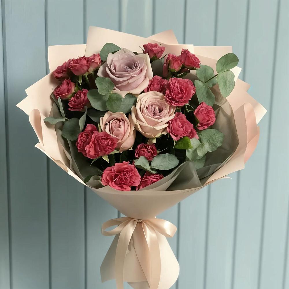 Букет цветов из: Гвоздики и Розы в Щучьем Воронежской области