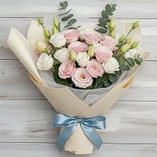 Букет цветов из:  Лизиантусы в Щучьем Воронежской области