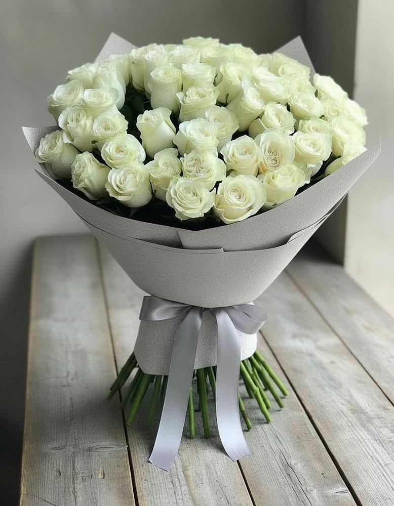 Букет 35 Белых роз в Щучьем Воронежской области
