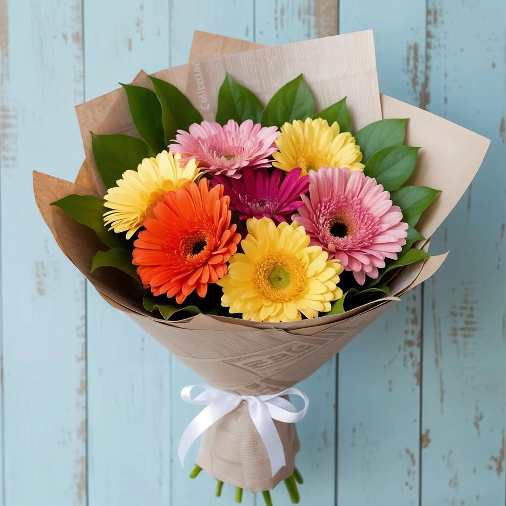 Букет цветов из: Герберы в Щучьем Воронежской области