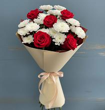Букет цветов из:  Розы и Хризантемы в Щучьем Воронежской области