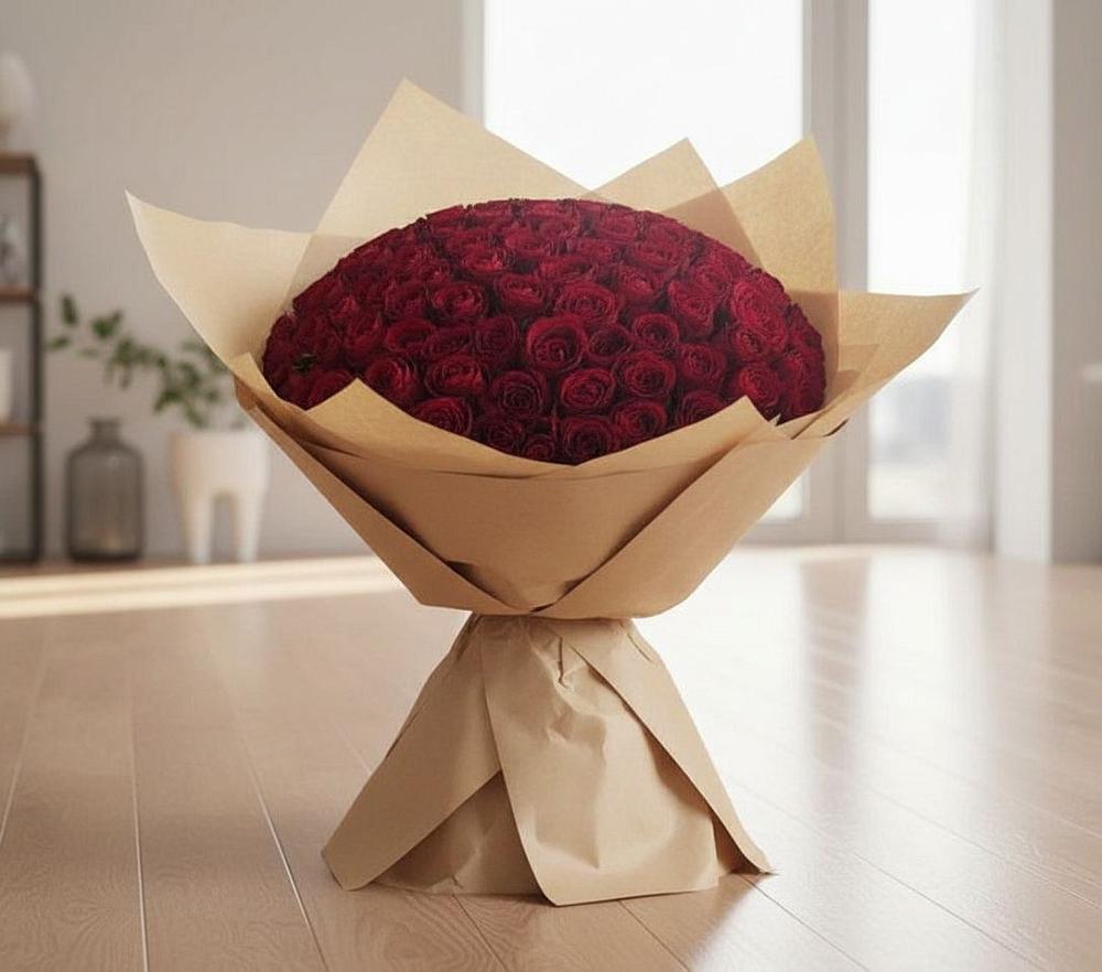 Букет 101 Красная роза в Щучьем Воронежской области