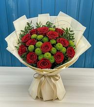Букет цветов из:  Розы и Хризантемы в Щучьем Воронежской области