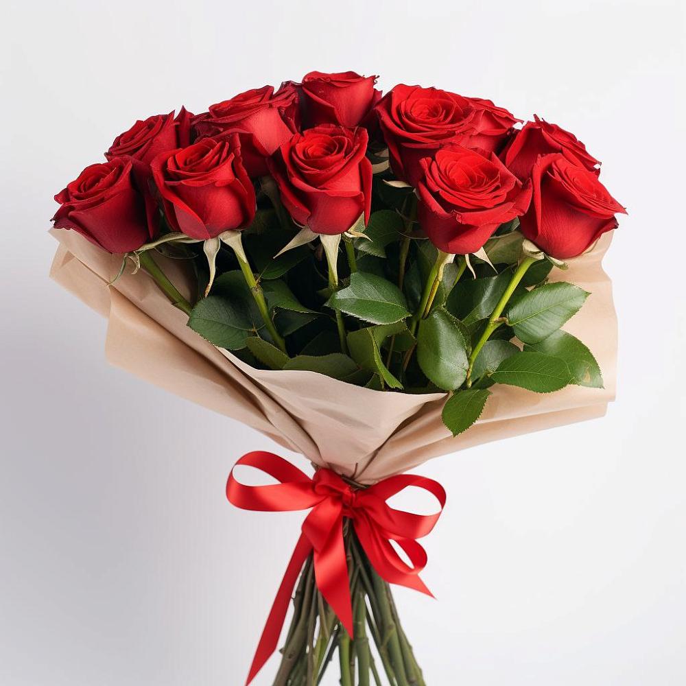 Букет 11 Красных роз Эдлесс Лав в Щучьем Воронежской области