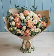 Букет цветов из:  Альстромерии и Розы #REPLACE_PRED# Щучьем Воронежской области