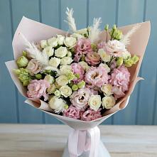 Букет цветов из:  Альстромерии и Розы #REPLACE_PRED# Щучьем Воронежской области