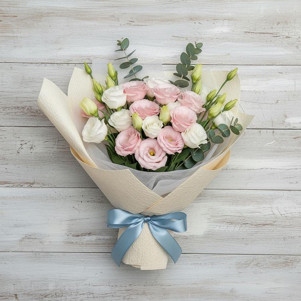 Букет цветов из: Лизиантусы в Щучьем Воронежской области